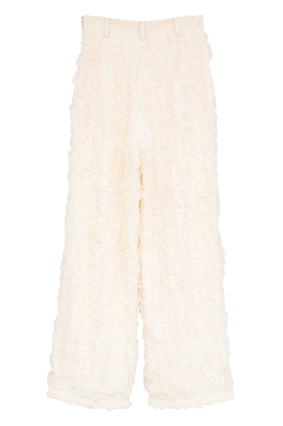 TOPSTITCHED FRILL STRAIGHT PANTS｜SKIRT / PANTS(スカート/パンツ