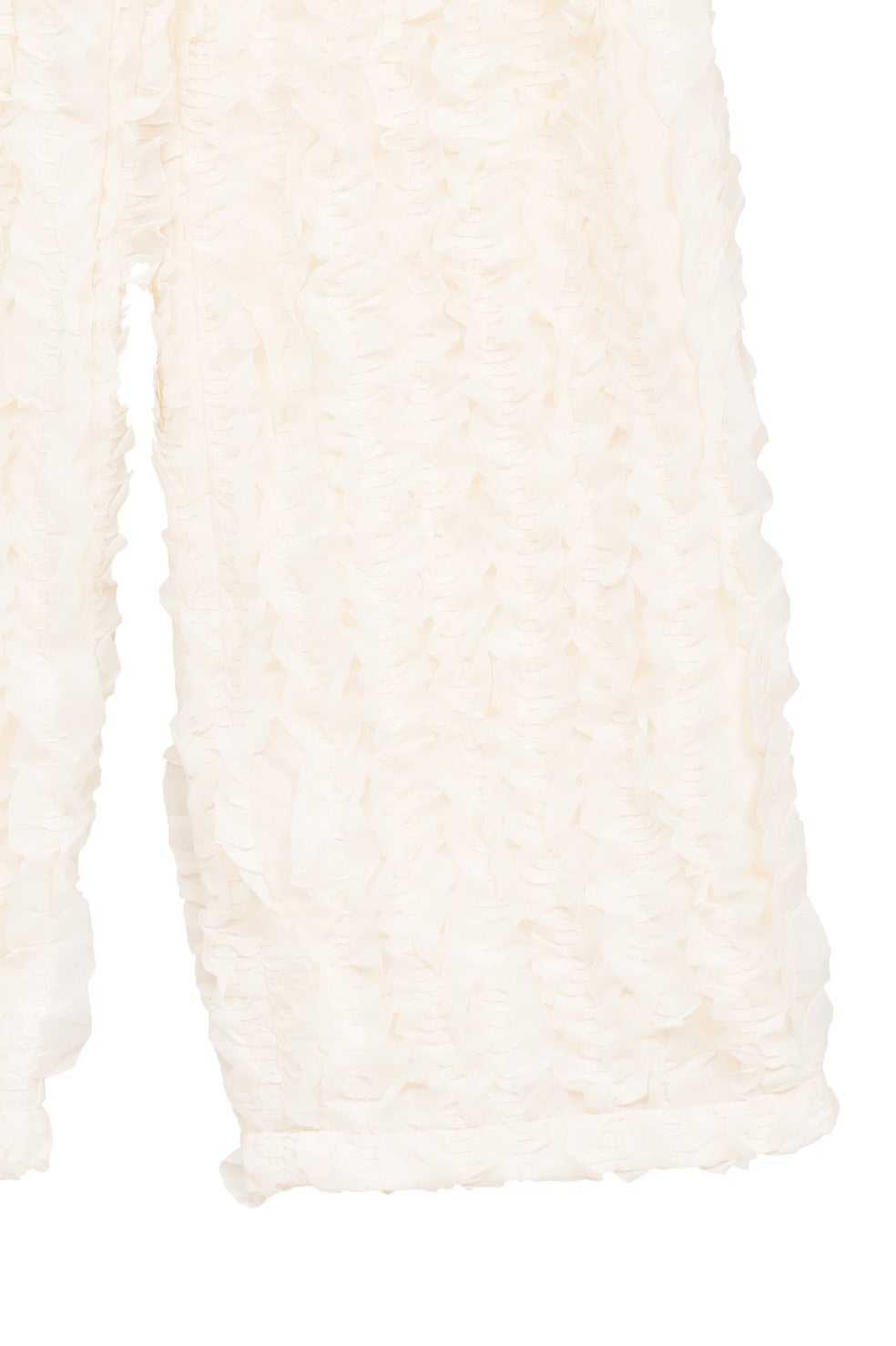 TOPSTITCHED FRILL STRAIGHT PANTS｜SKIRT / PANTS(スカート/パンツ