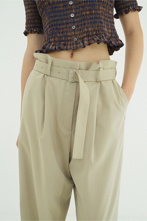 WAIST BELT DAD PANTS