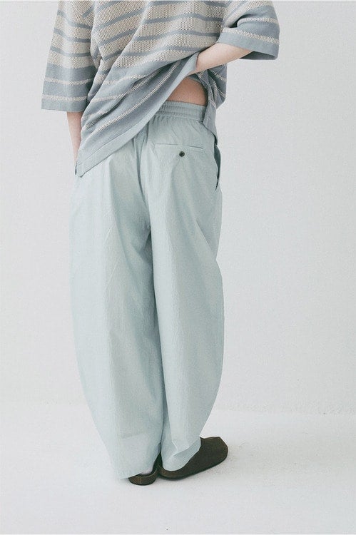 CRINKLED SHEER NYLON PANTS