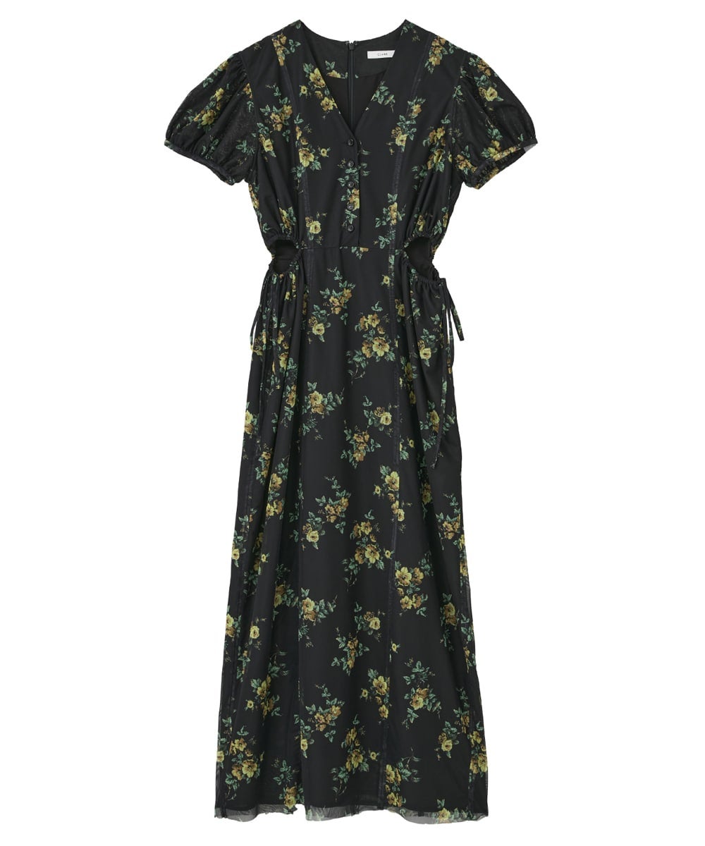 FLOWER PRINT FLARE ONEPIECE