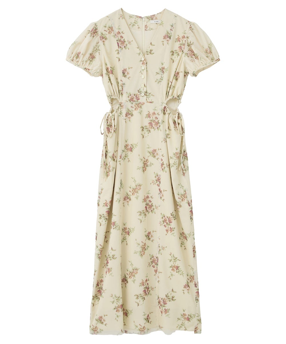 FLOWER PRINT FLARE ONEPIECE