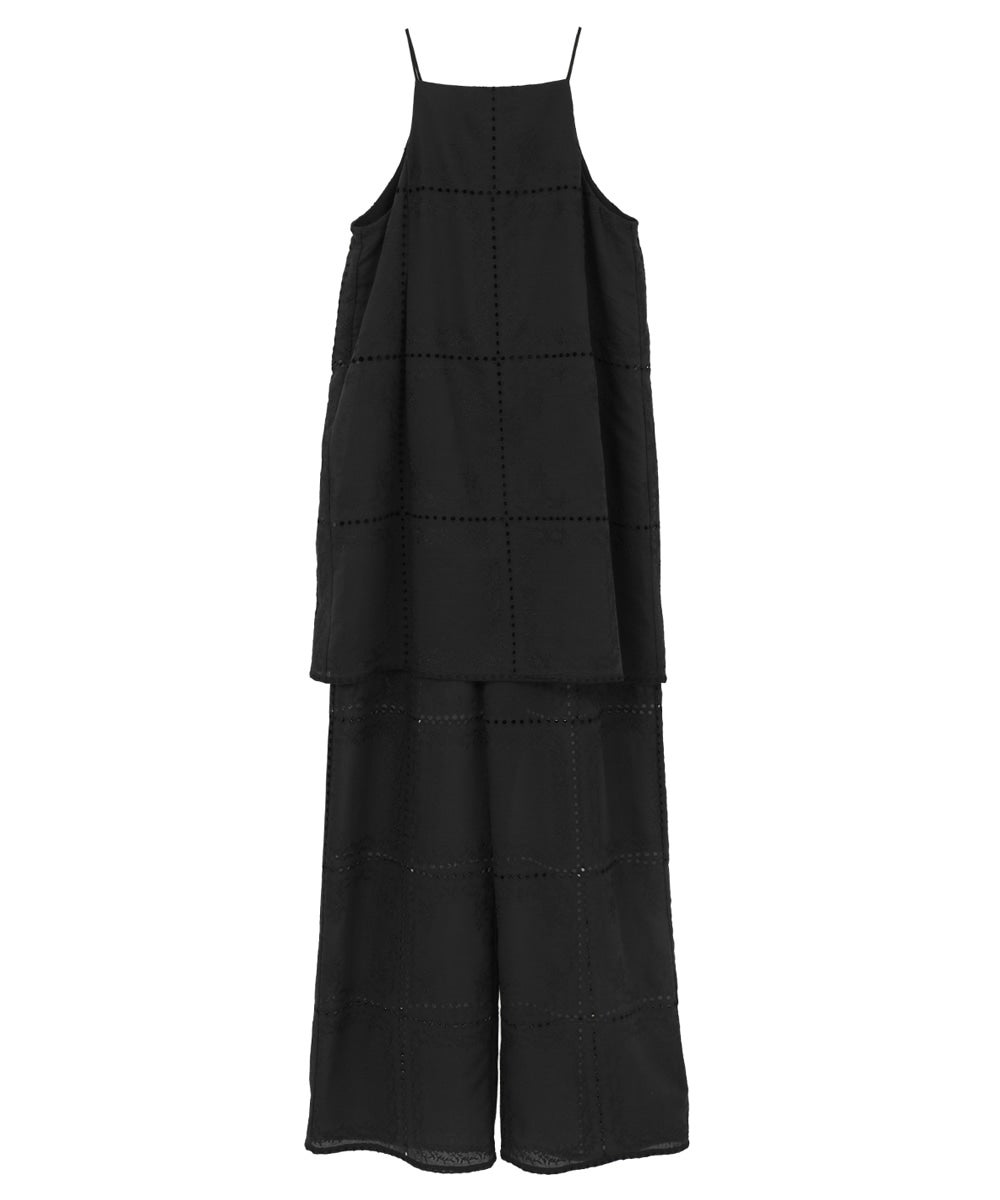 EMBROIDERY LACE CAMI ALL IN ONE