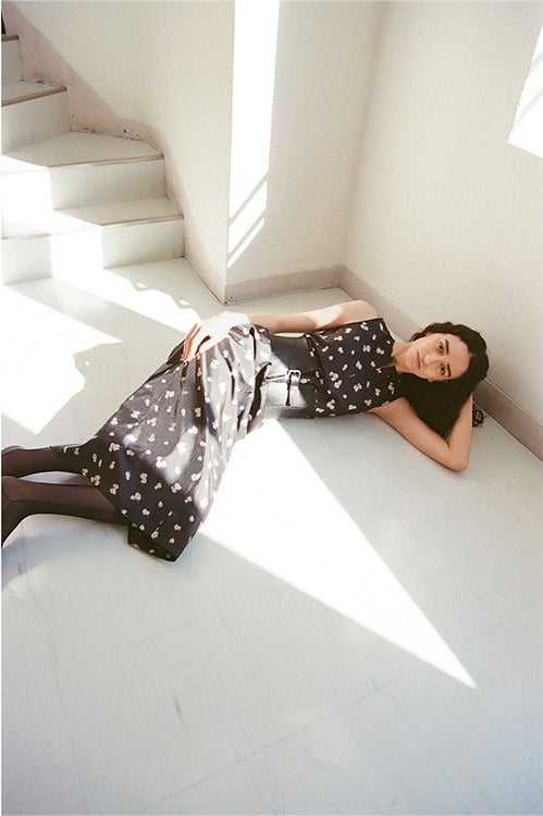 MINAMI TANAKA×CLANE FLOWER JACQUARD ONEPIECE