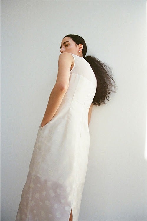 MINAMI TANAKA×CLANE FLOWER JACQUARD ONEPIECE