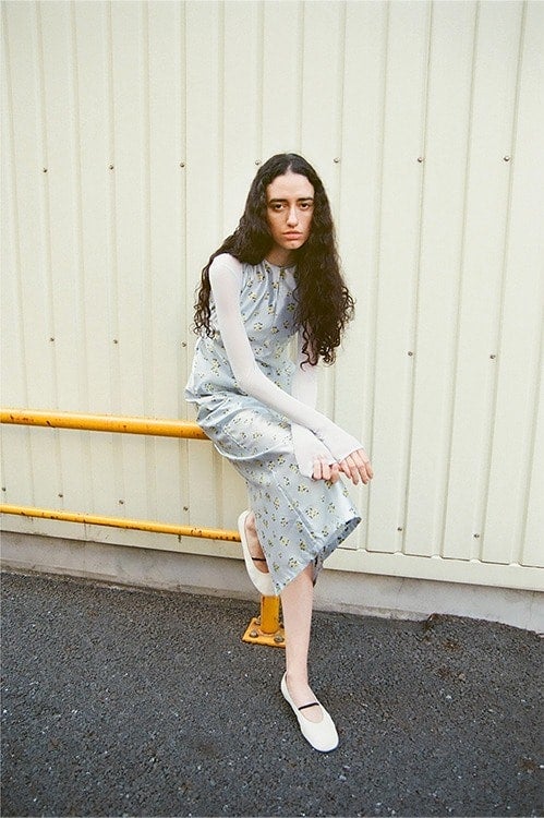 MINAMI TANAKA×CLANE FLOWER JACQUARD ONEPIECE