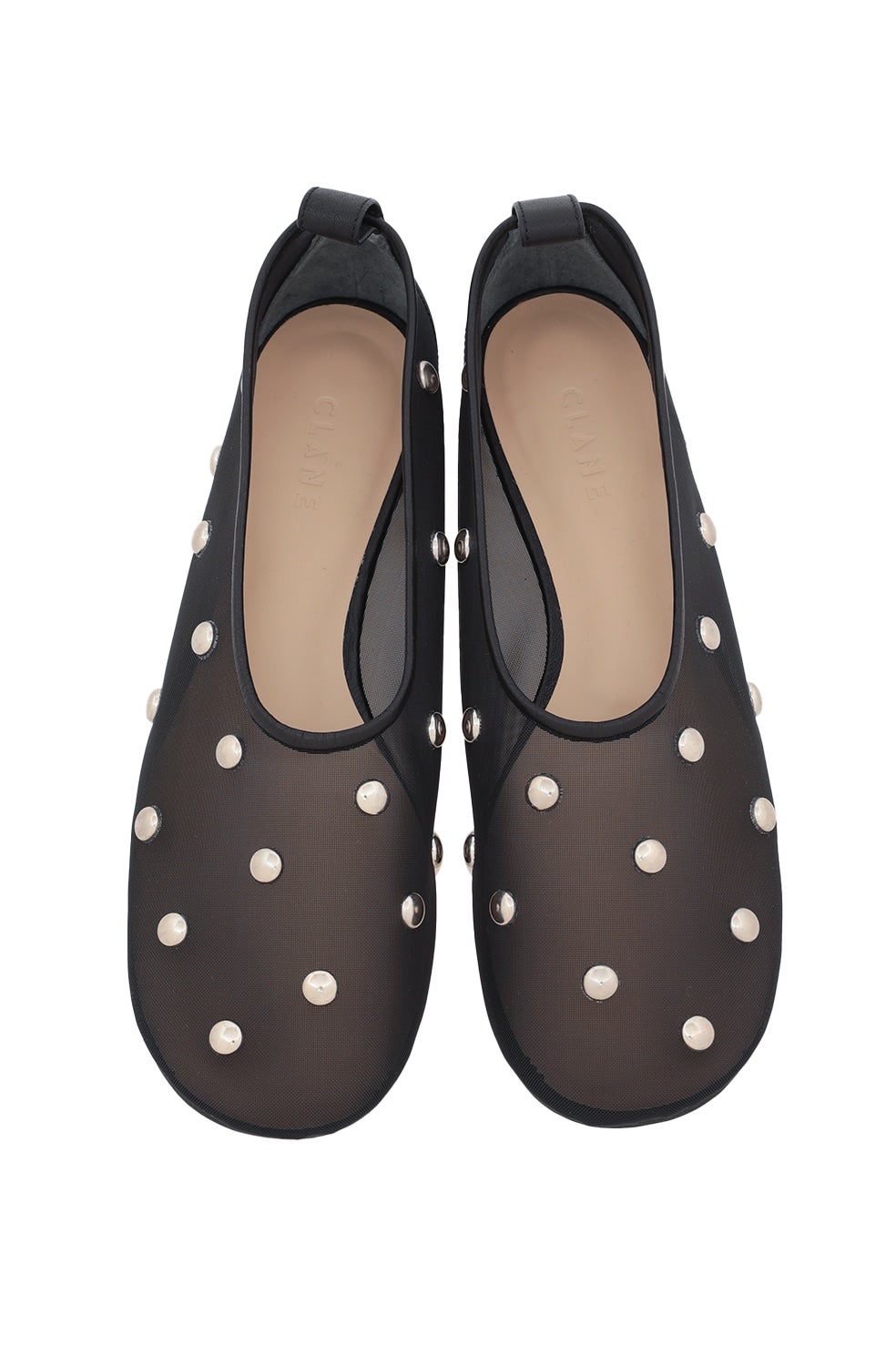 STUDDED MESH FLAT SHOES｜BAG / SHOES(バッグ/シューズ)｜CLANE