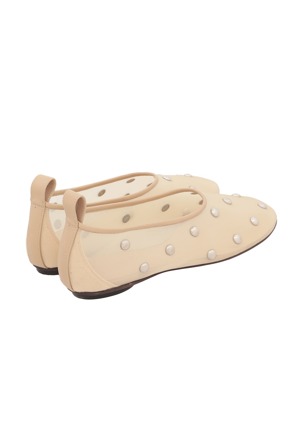 エストネーションスクエアトゥフラットシューズCLANE STUDDED MESH FLAT SHOES｜BAG / SHOES(バッグ/シューズ)｜CLANE