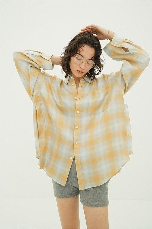 2WAY OVER OMBRE CHECK SHIRTS