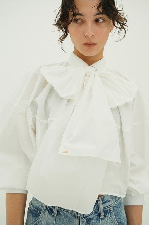 RIBBON TIED COMPACT SHIRTS