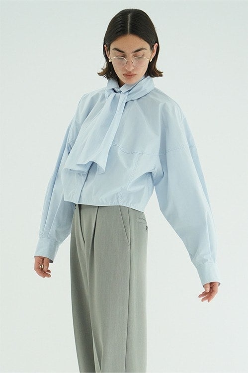 RIBBON TIED COMPACT SHIRTS