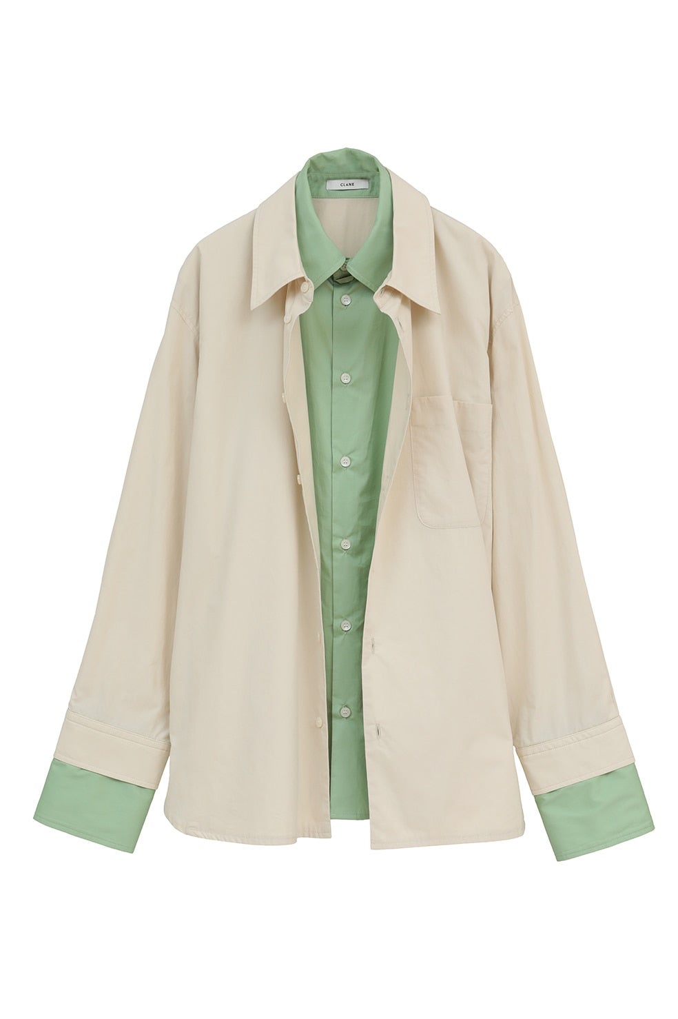 TWO TONE LAYERED SHIRTS｜TOPS(トップス)｜CLANE OFFICIAL ONLINE STORE