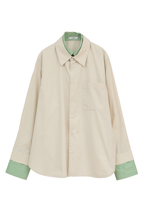 【PRE ORDER 2BUY 10%OFF】TWO TONE LAYERED SHIRTS