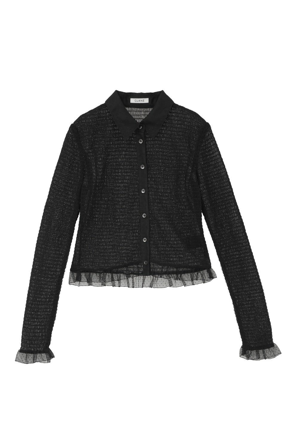 トップス CLANE GATHERED MESH SHIRTS GATHERED MESH SHIRTS｜TOPS(トップス)｜CLANE OFFICIAL ONLINE STORE