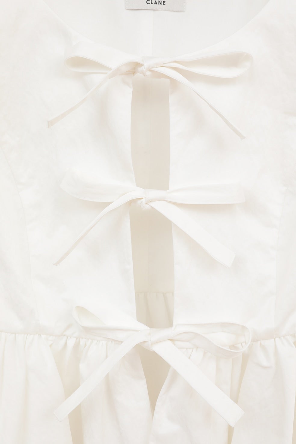 SHORT PEPLUM RIBBON TOPS｜TOPS(トップス)｜CLANE OFFICIAL ONLINE STORE
