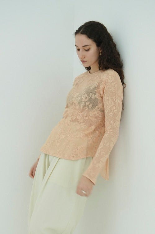 BACK DESIGN FLOWER LACE TOPS