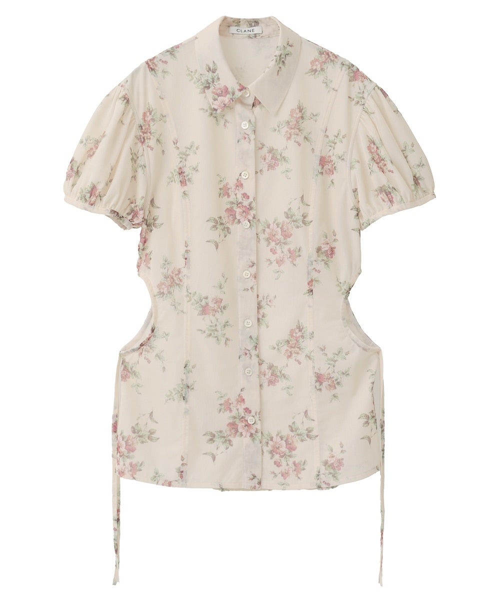 FLOWER SIDE HOLE SHIRTS