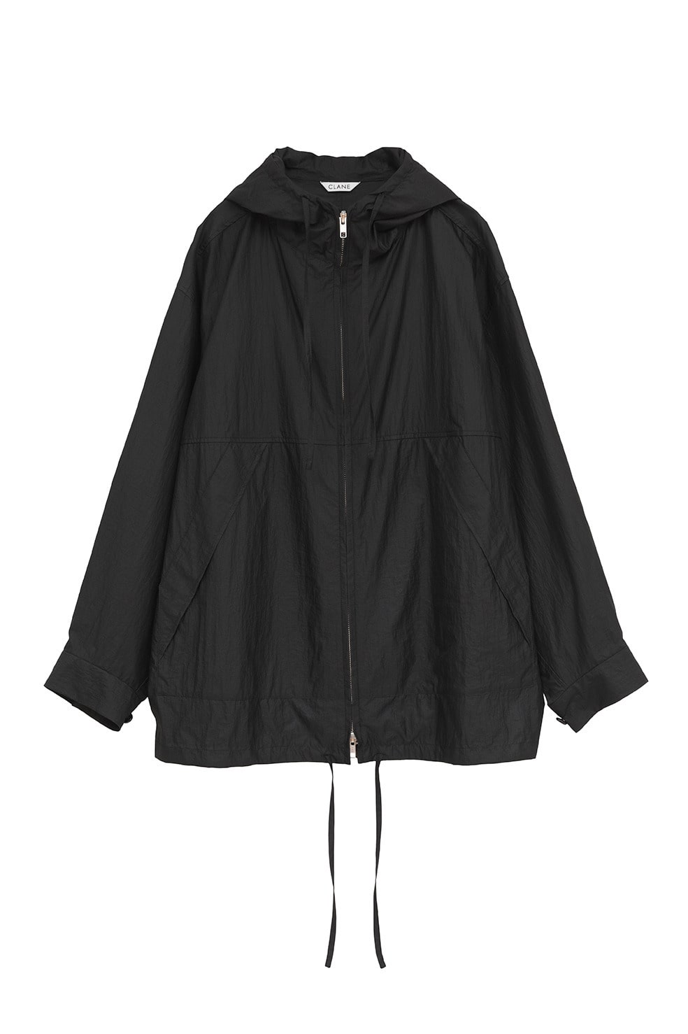 CRINKLED SHEER NYLON ZIP UP HOODIE｜TOPS(トップス)｜CLANE OFFICIAL