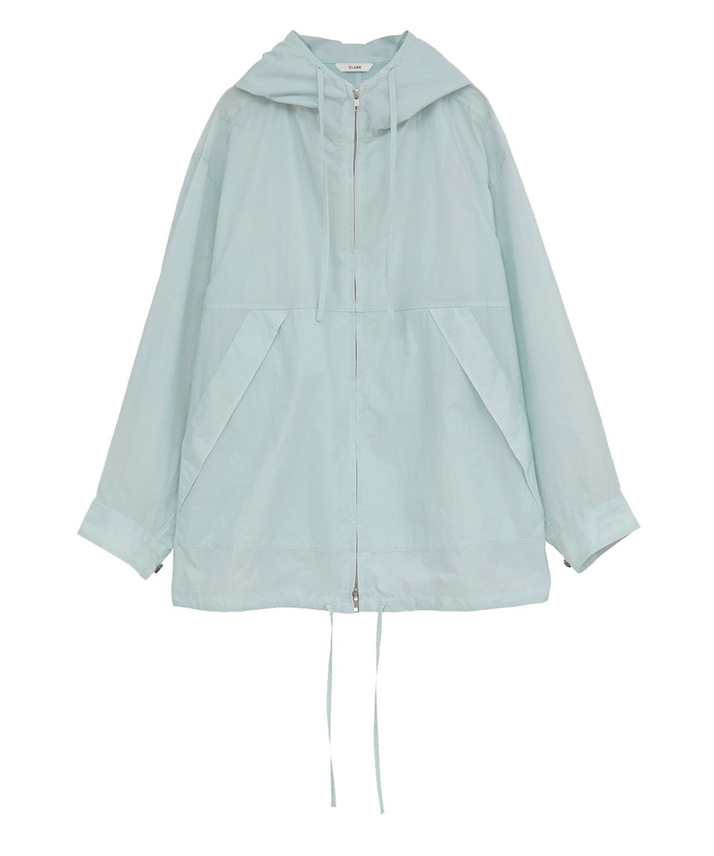CRINKLED SHEER NYLON ZIP UP HOODIE｜TOPS(トップス)｜CLANE OFFICIAL