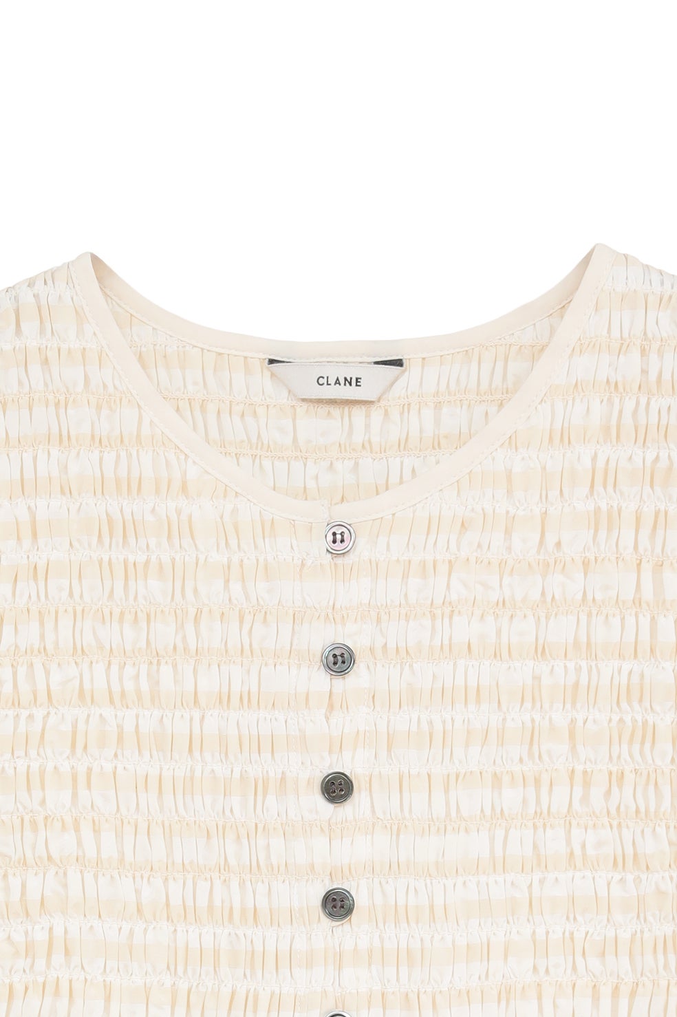 SHIRRING HALF SLEEVE BLOUSE｜TOPS(トップス)｜CLANE OFFICIAL ONLINE
