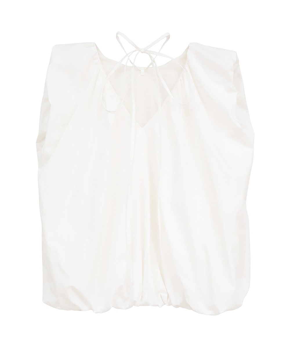 W FACE BALLOON GATHER RIBBON TOPS