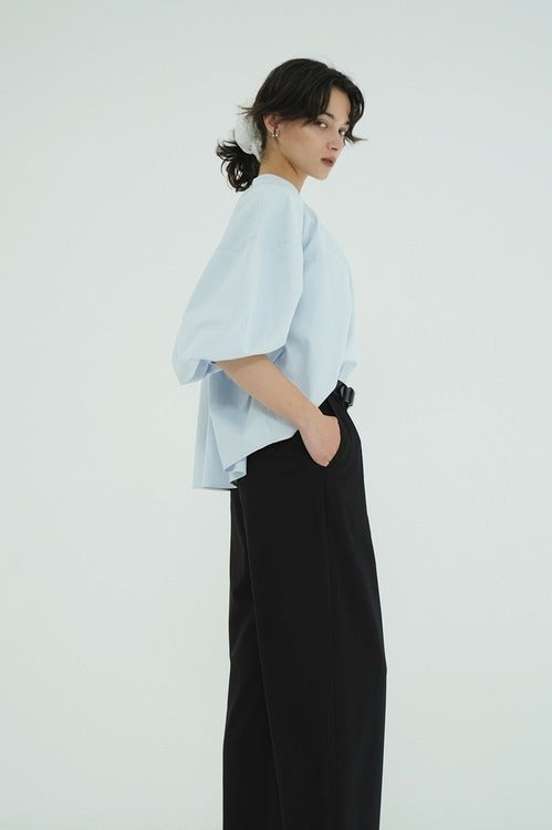 VOLUME SLEEVE STAND NECK SHIRTS