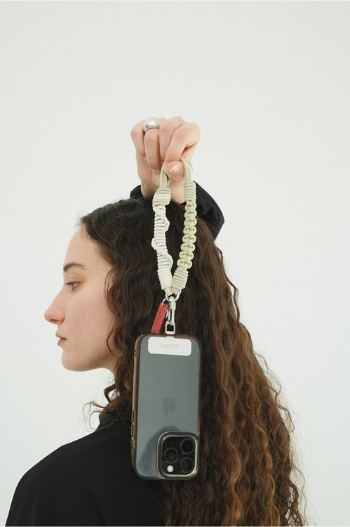 CLANE×Topologie Mini Macrame Wrist Strap w/ Phone Strap Adapter