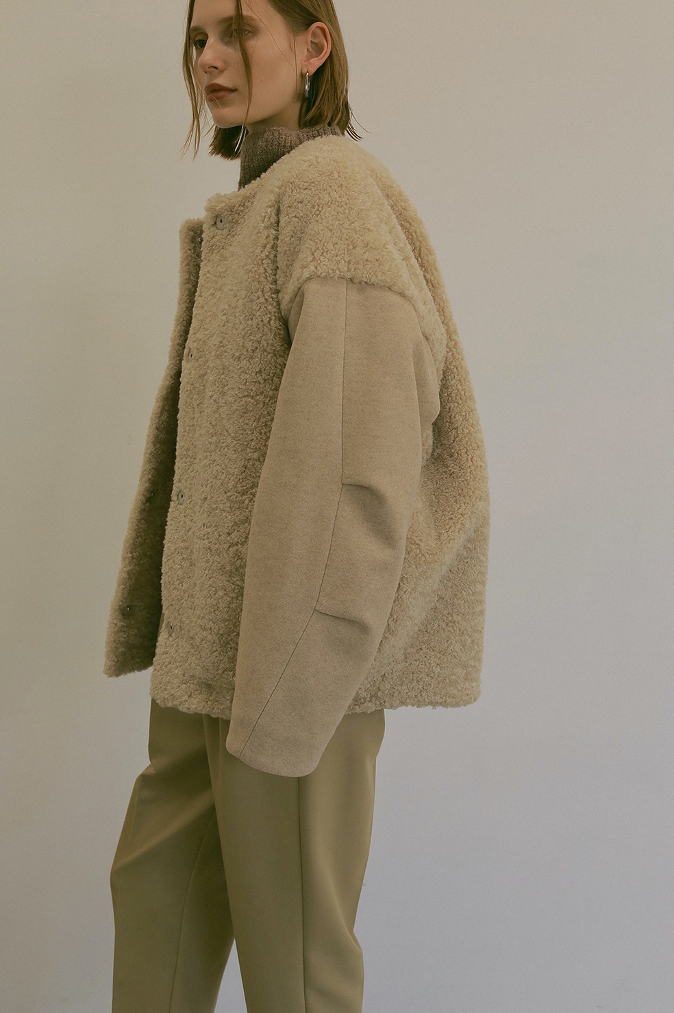 COMBINATION FUR SHORT COAT｜OUTER(アウター)｜CLANE OFFICIAL ONLINE 