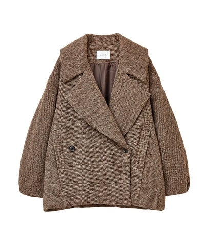 MANOF COCOON LINE SHORT COAT