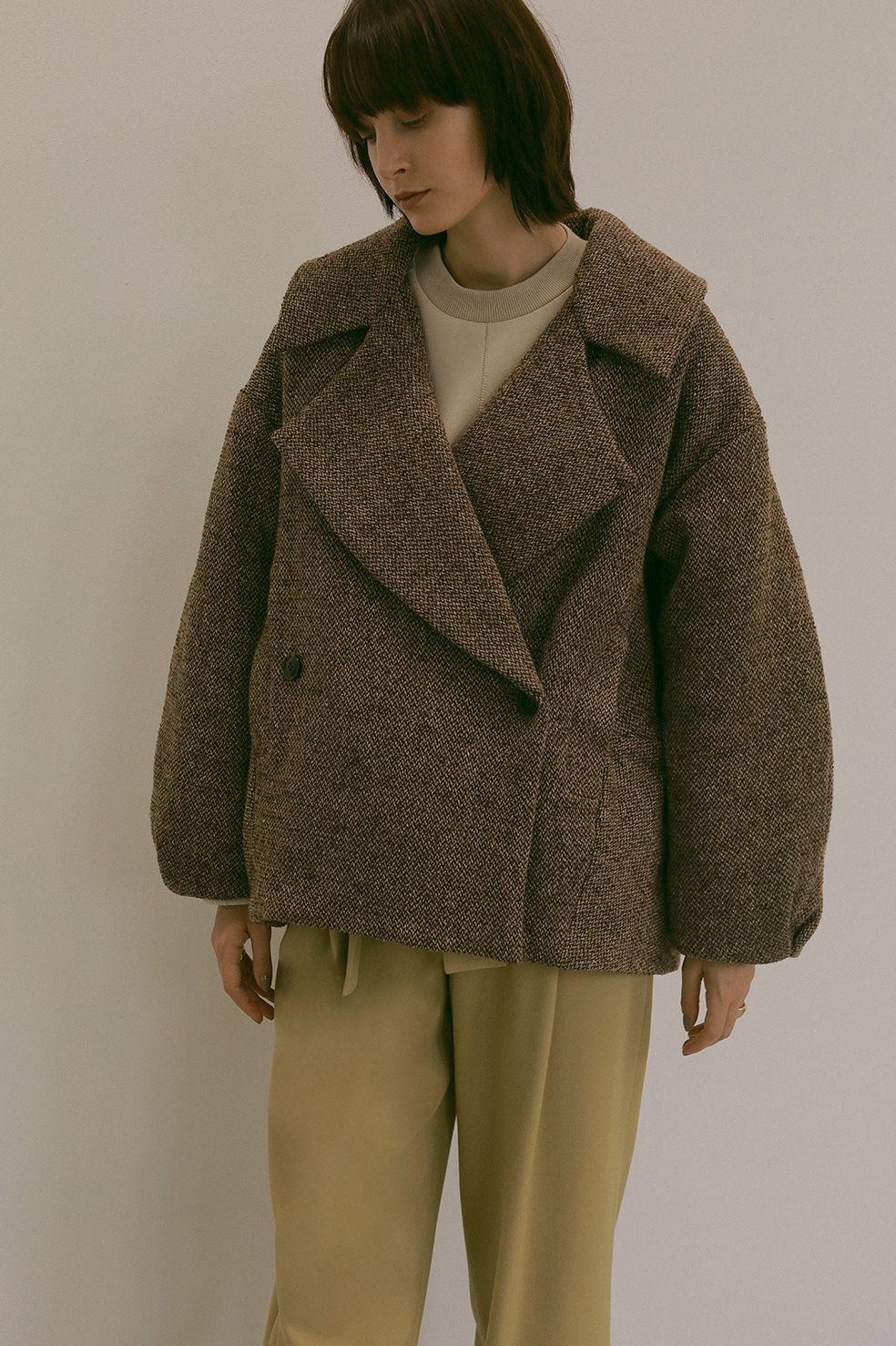 COCOON LINE SHORT COAT｜OUTER(アウター)｜CLANE OFFICIAL ONLINE STORE