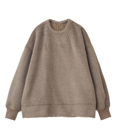 MANOF◆トップス/S/ポリエステル/BRW/無地/83122-4142/23AW/FUR LIKE PULLOVER T FUR LIKE PULLOVER TOPS｜TOPS(トップス)｜MANOF OFFICIAL