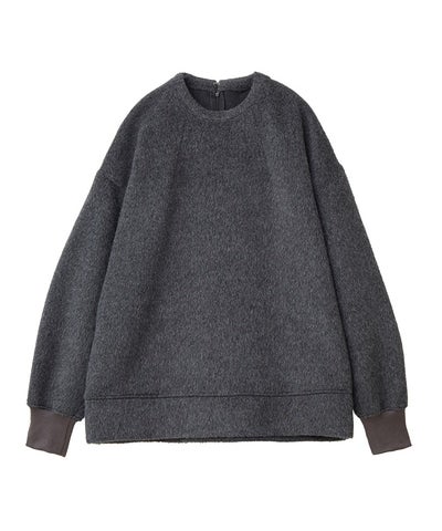 MANOF◆トップス/S/ポリエステル/BRW/無地/83122-4142/23AW/FUR LIKE PULLOVER T FUR LIKE PULLOVER TOPS｜TOPS(トップス)｜MANOF OFFICIAL