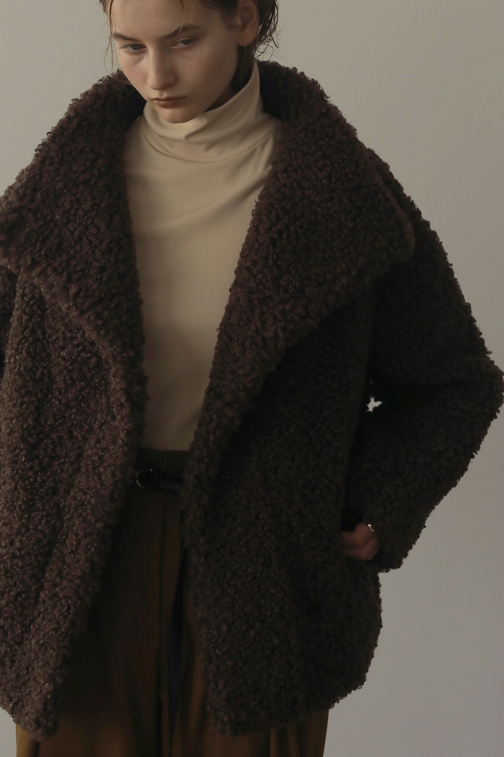 CURLY FUR COCOON COAT｜OUTER(アウター)｜CLANE OFFICIAL ONLINE STORE