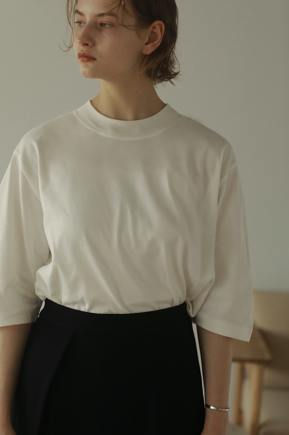 ROUND SLEEVE BASIC T-SHIRT｜TOPS(トップス)｜CLANE OFFICIAL ONLINE 