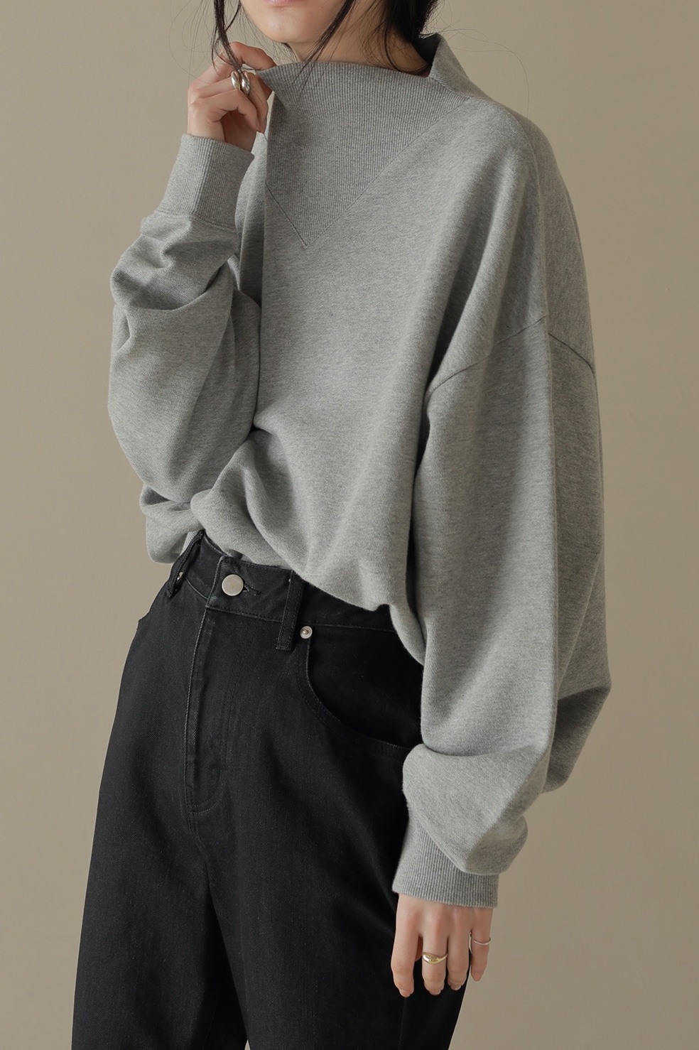 UP NECK SWEAT TOPS｜TOPS(トップス)｜CLANE OFFICIAL ONLINE STORE