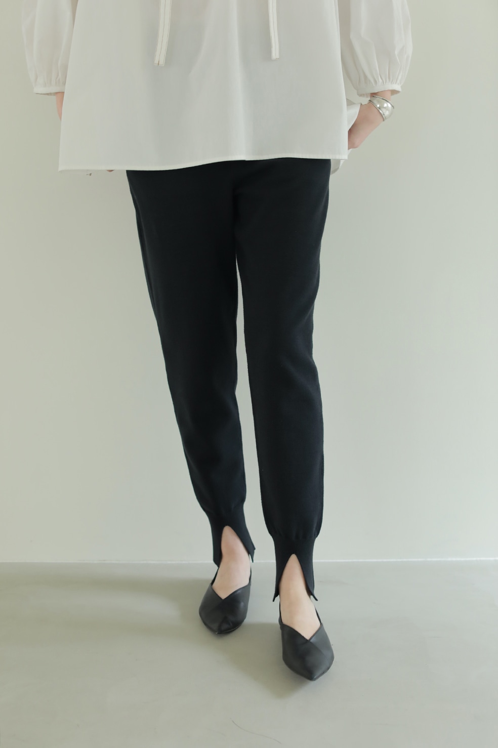 HEM SLIT JERSEY KNIT PANTS｜SKIRT/PANTS(スカート/パンツ)｜CLANE