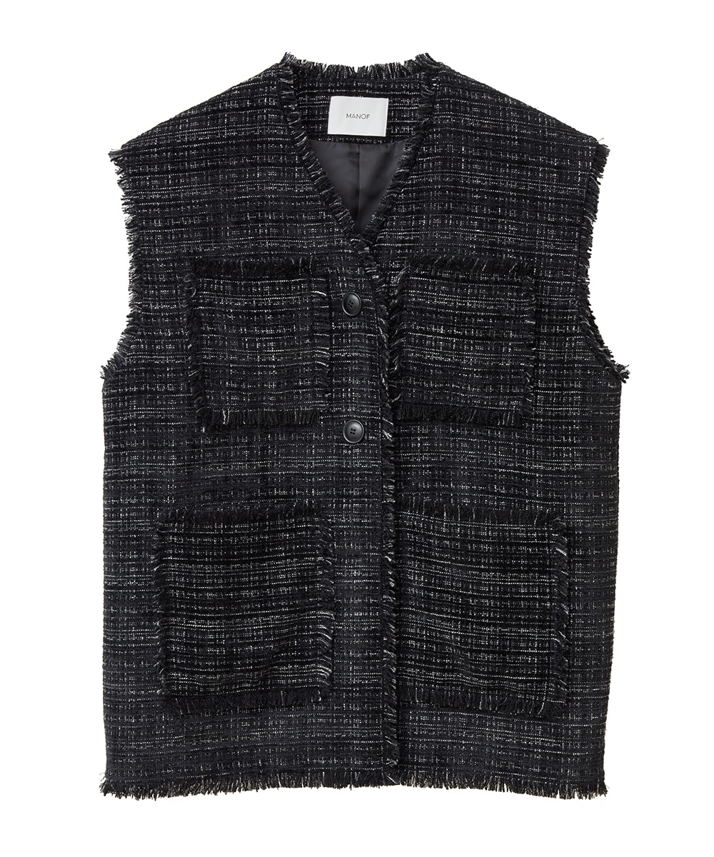 CASUAL TWEED VEST｜TOPS(トップス)｜CLANE OFFICIAL ONLINE STORE