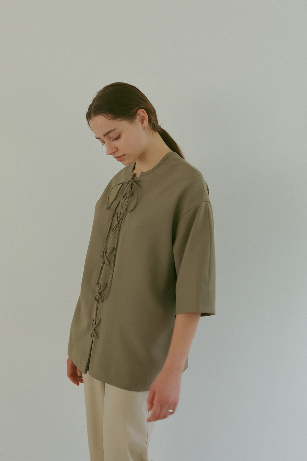 LACE UP LOOSE TOPS｜TOPS(トップス)｜CLANE OFFICIAL ONLINE STORE