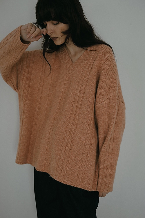 RANDOM RIB KNIT TOPS