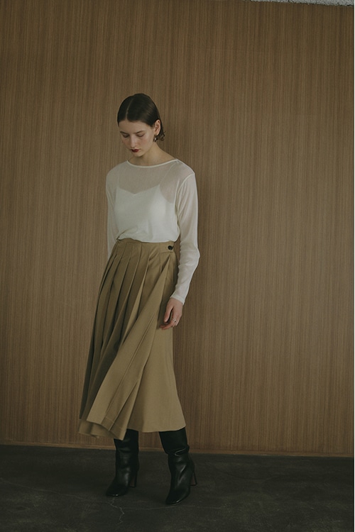 【24AW PRE ORDER】WIDE PLEATS SKIRT