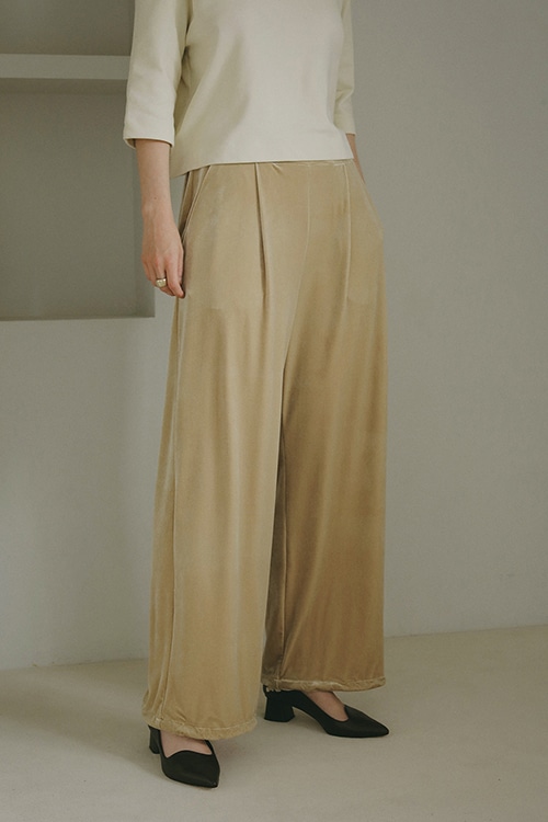 VELOUR CUT PANTS