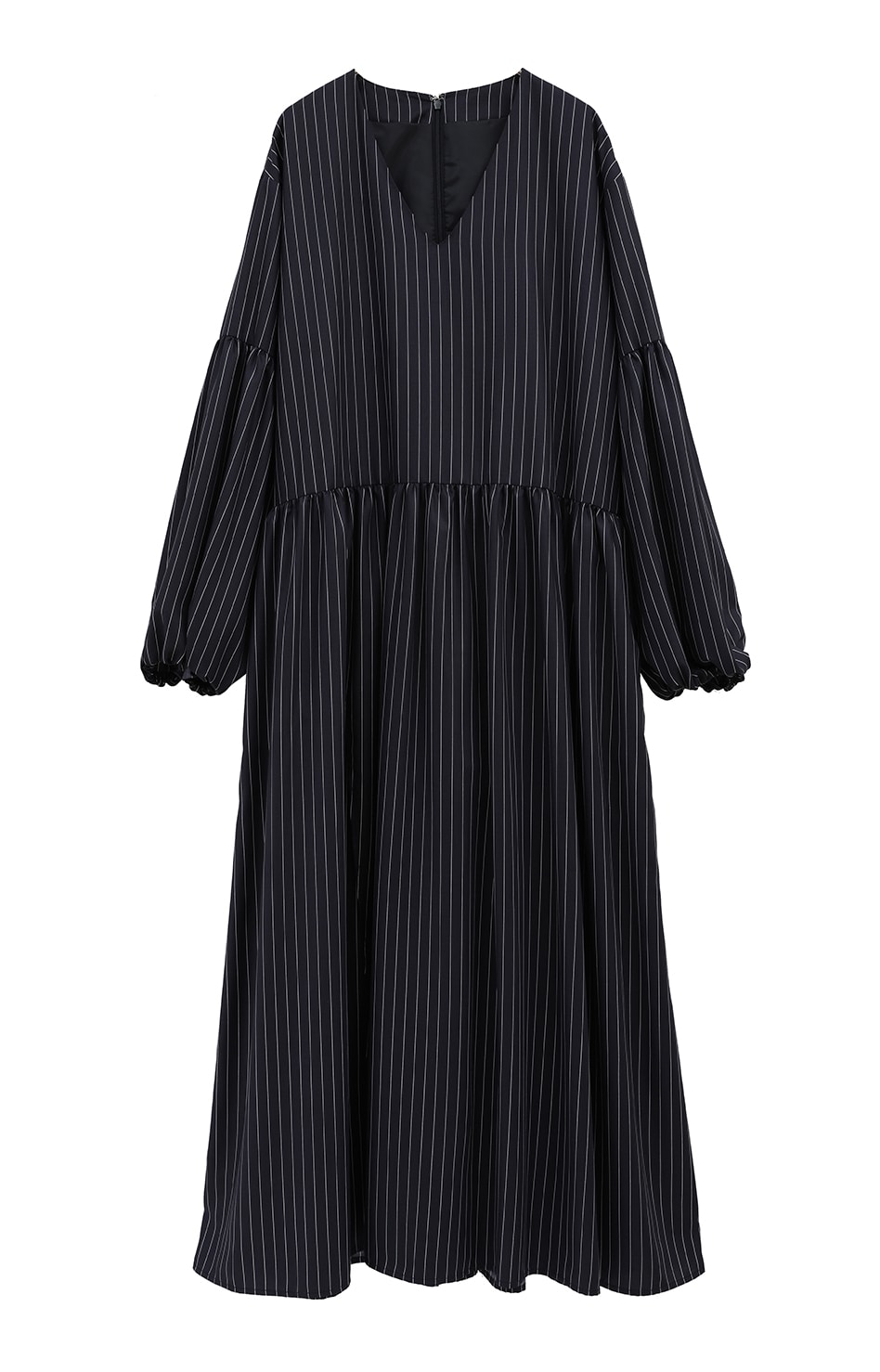 PINSTRIPE GATHER ONE PIECE｜DRESS(ドレス)｜CLANE OFFICIAL ONLINE STORE