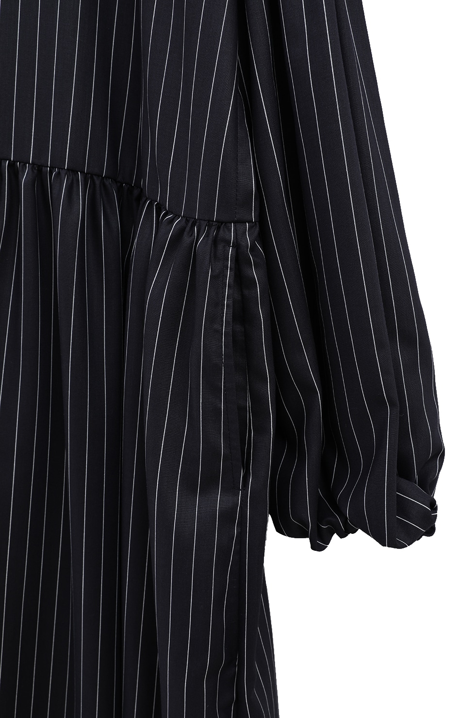 MANOF PINSTRIPE GATHER ONE PIECEマノフ24AW - メルカリ