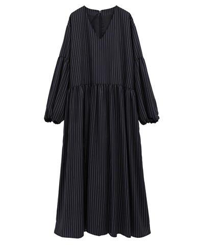 PINSTRIPE GATHER ONE PIECE｜DRESS(ドレス)｜MANOF OFFICIAL