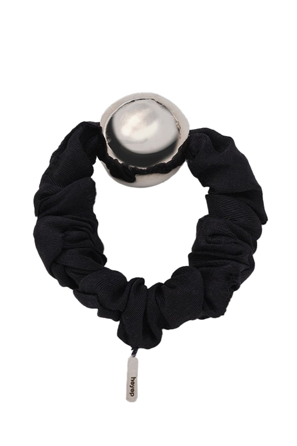 ヘアアクセサリー heyep!Medium l Ball Silk Scrunchie heyep】Medium Metal Ball Silk Scrunchie｜GOODS(グッズ