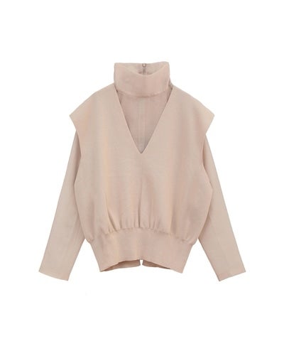 UNOF layered knit tops ふじあみ ふじあみUNOF LAYERED KNIT TOPS