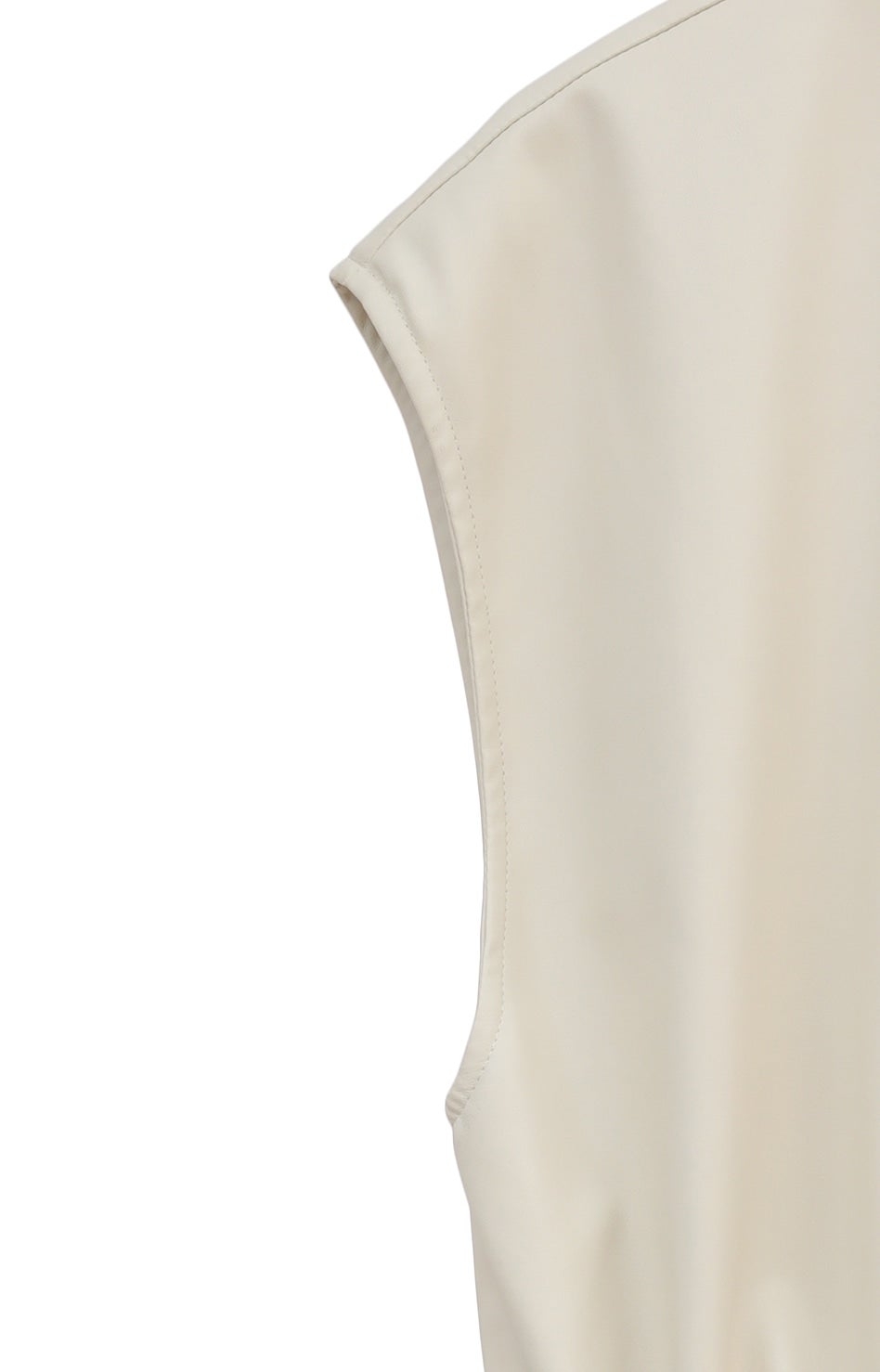 VEGAN LEATHER DRAWSTRING VEST｜TOPS(トップス)｜MANOF OFFICIAL