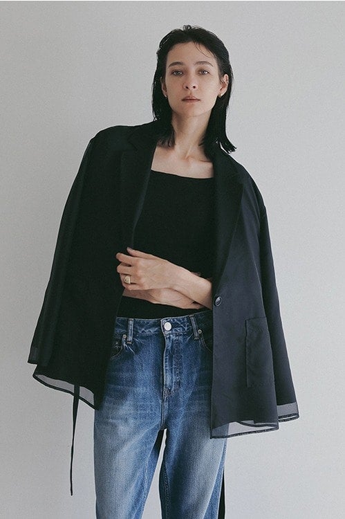 LAYERED SHEER JACKET