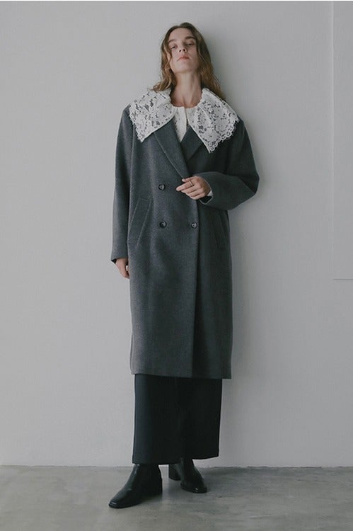 WOOL DOUBLE BREASTED COAT