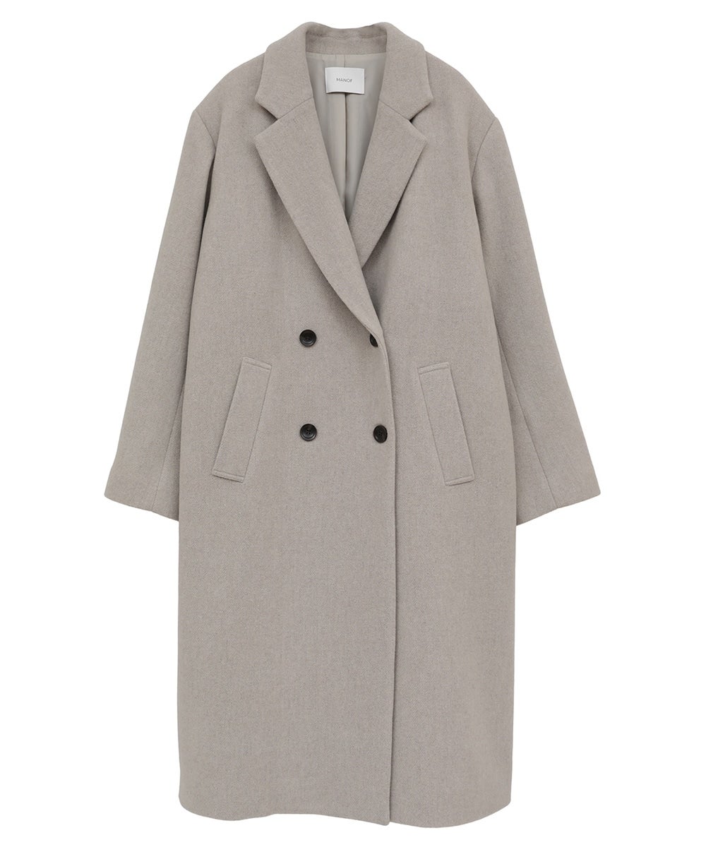 ウール100% コート 未使用 マノフMANOF WOOL DOUBLE BREASTED COAT｜OUTER(アウター)｜MANOF OFFICIAL ONLINE